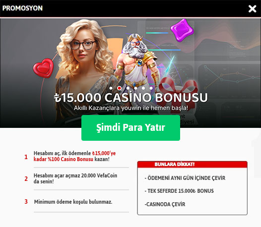 Hepsibahis casino hoş geldin bonusu.